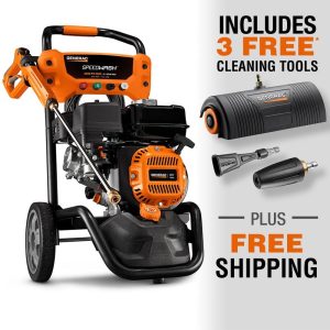 DR Power 3200 PSI Pressure Washer Model 7122 with 3 Cleaning Tools
