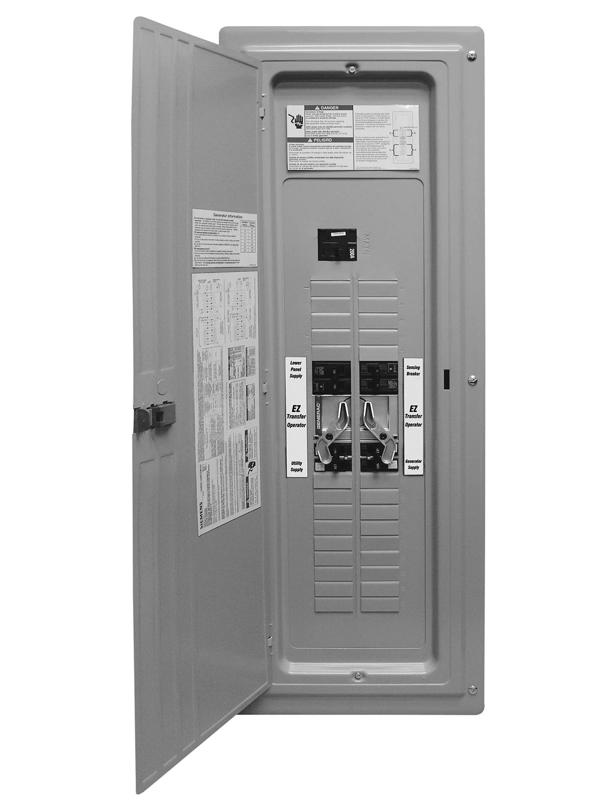 Generac 200A GenReady Service Entrance Rated Load Center Automatic Transfer Switch Generac 200A GenReady Service Entrance Rated Load Center Automatic Transfer Switch