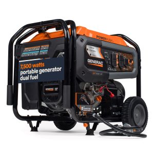 Generac GP7500E Dual Fuel Portable Generator