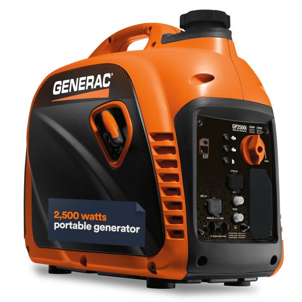 Generac GP2500I 2500-watt Portable Inverter Generator With COSENSE® Technology