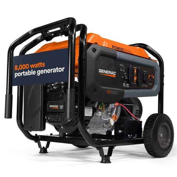 Generac 8,000-watt Electric Start Portable Generator With COSENSE® Technology